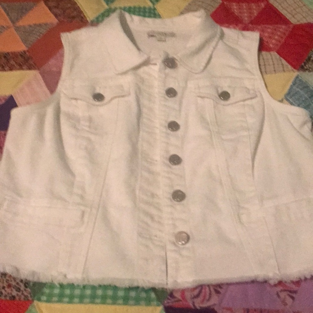 White Denim vest